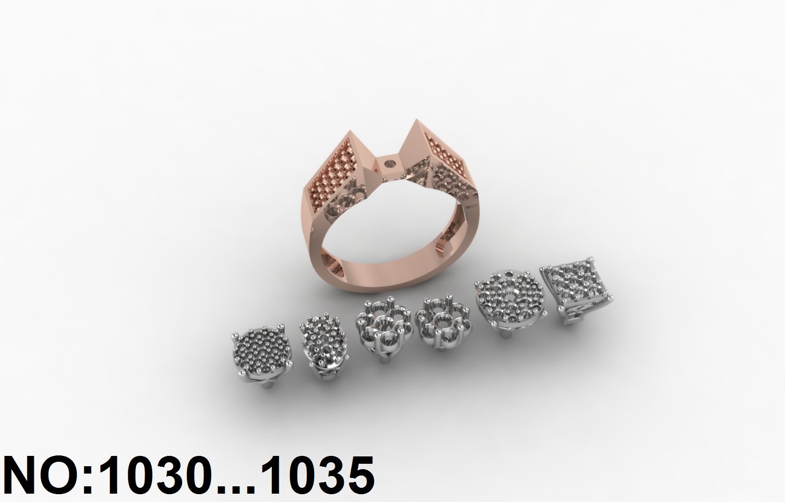 انگشتر زنانه کد 1030-1035