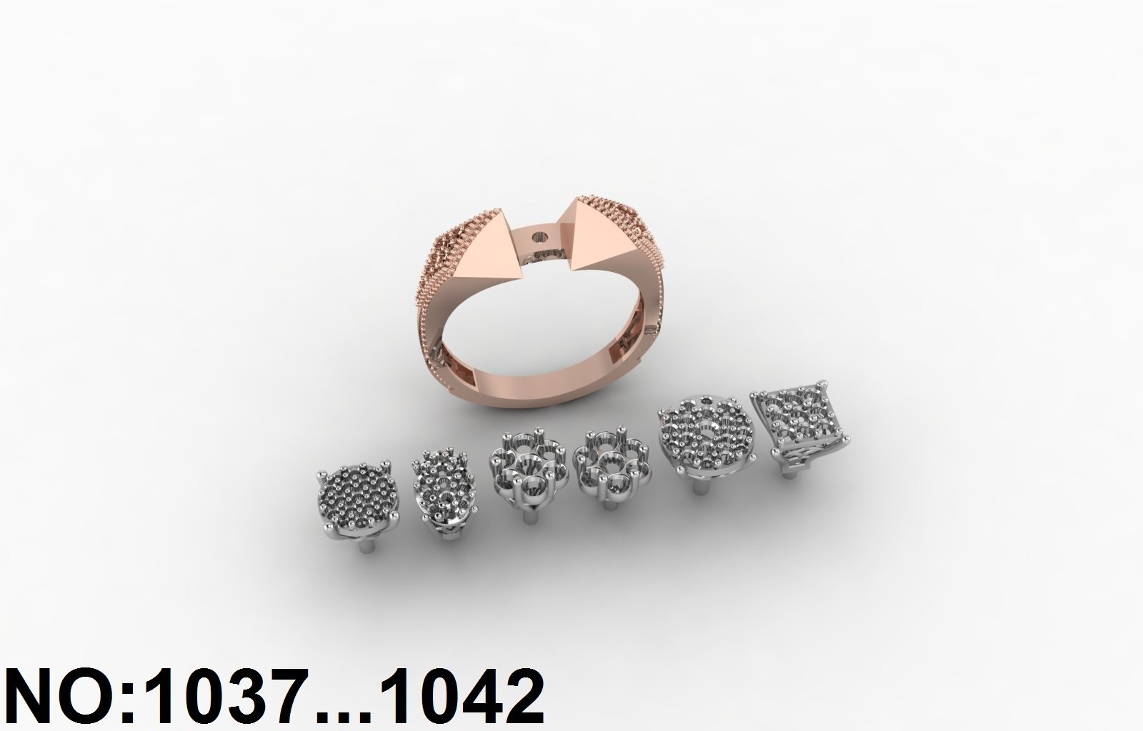 انگشتر زنانه کد 1037 - 1042