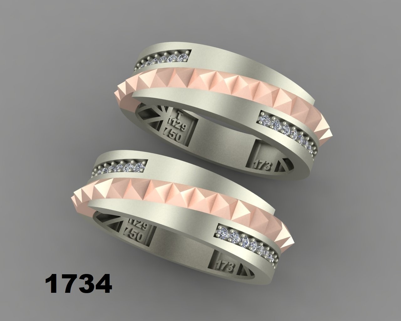 حلقه ازدواج کد 1734