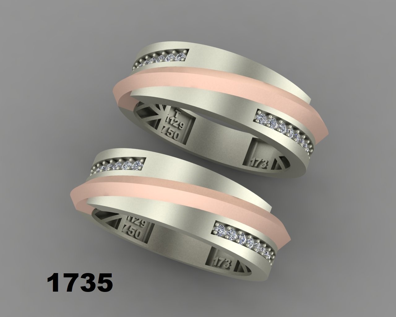 حلقه ازدواج کد 1735