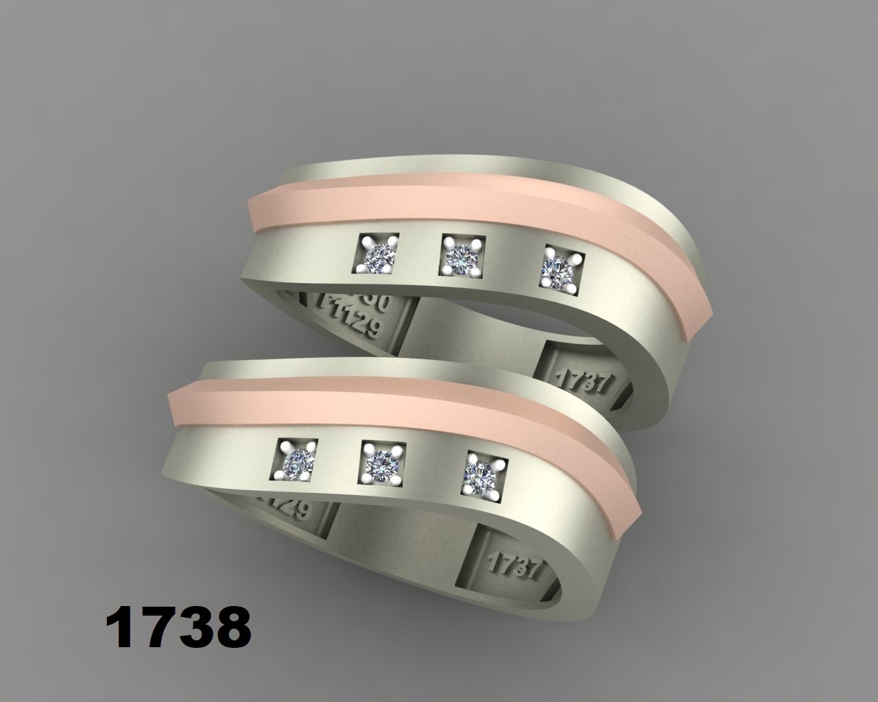 حلقه ازدواج کد 1738