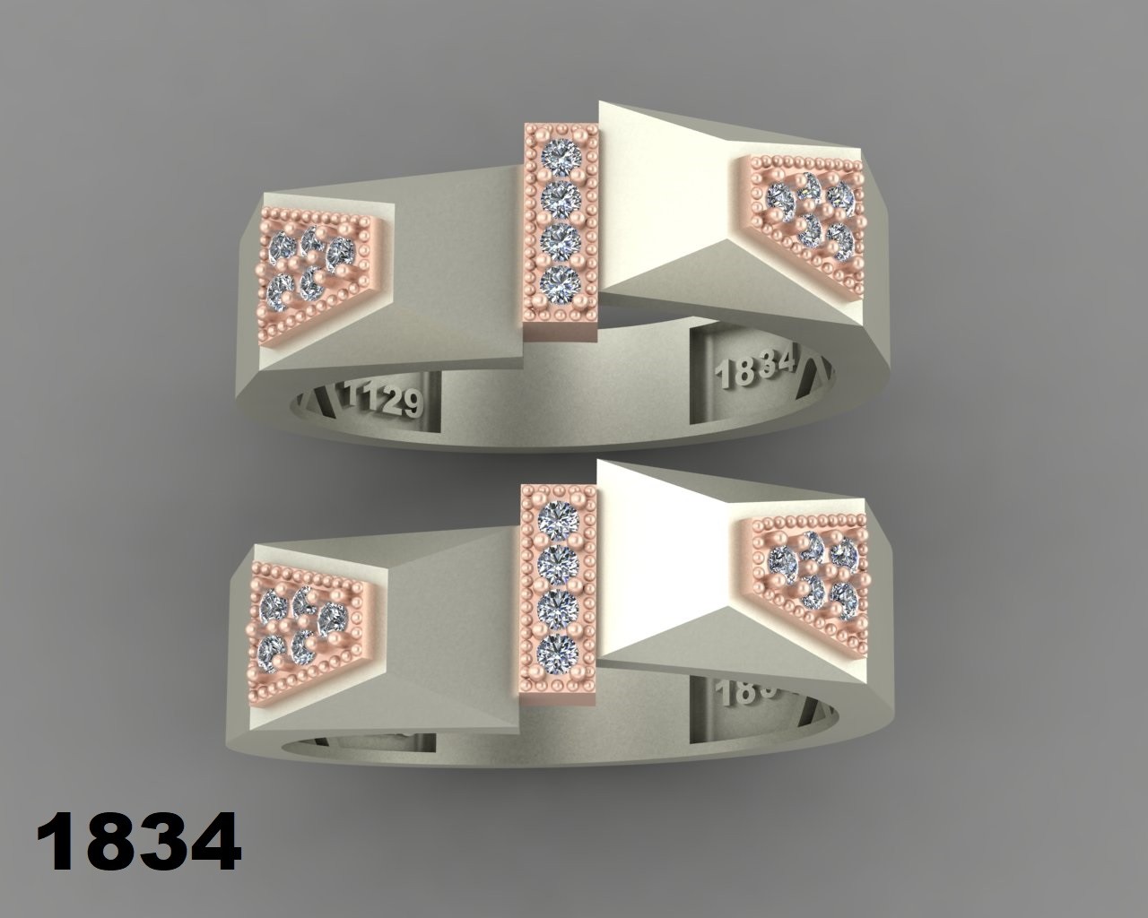 حلقه ازدواج کد 1834