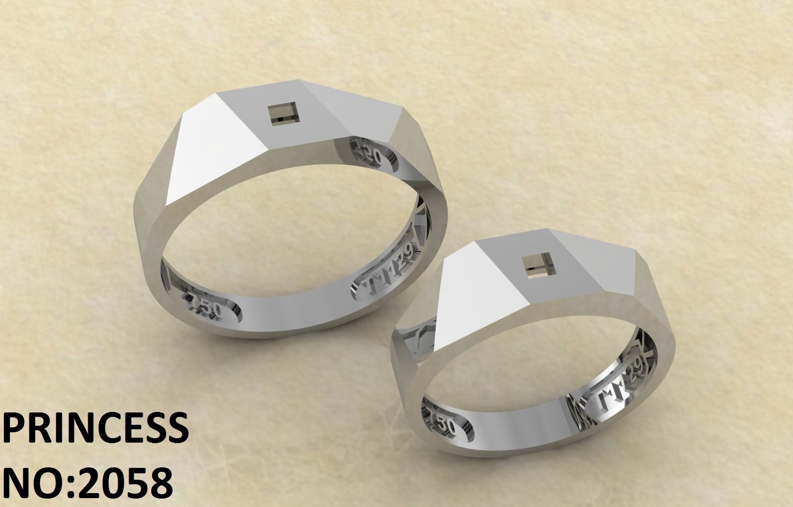 حلقه ازدواج کد 2058