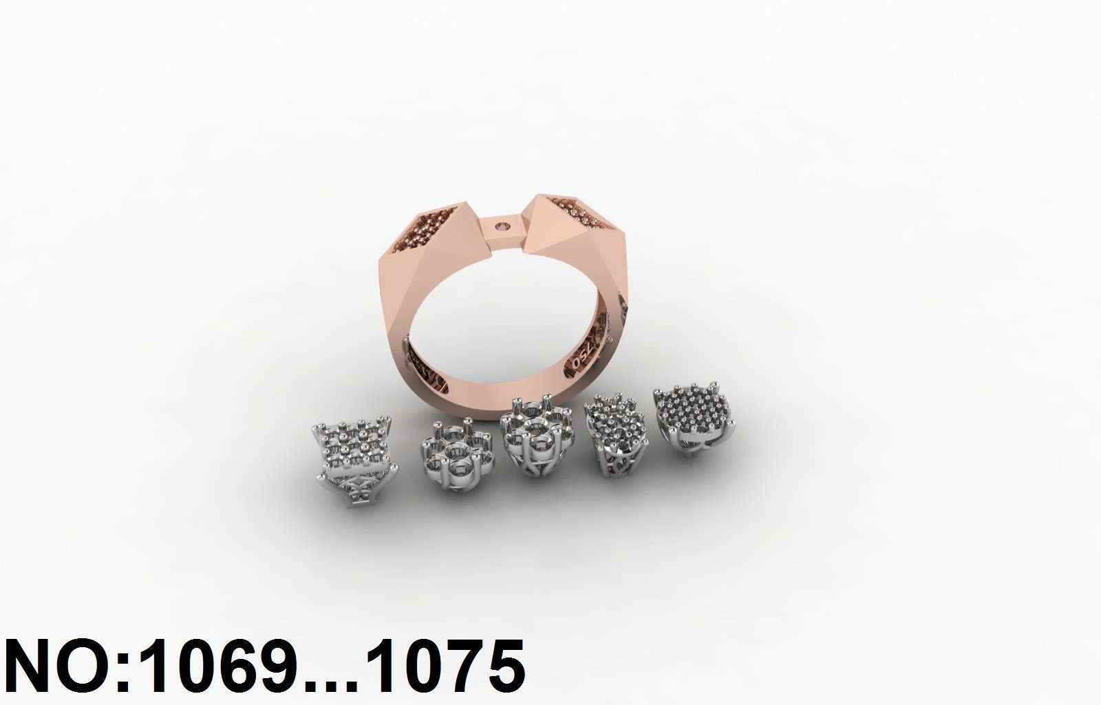 انگشتر زنانه کد 1069- 1075