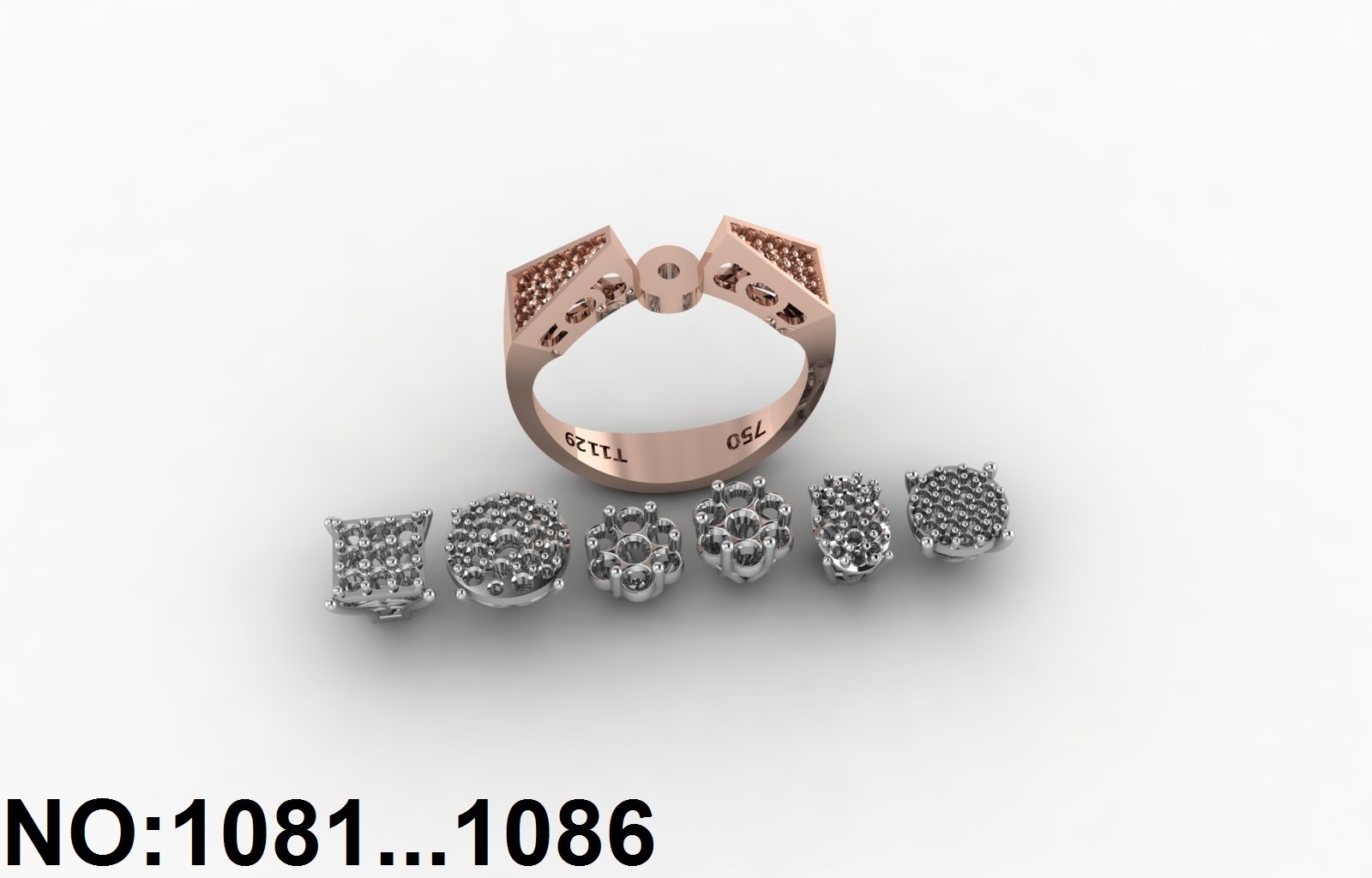 انگشتر زنانه کد 1081 - 1086