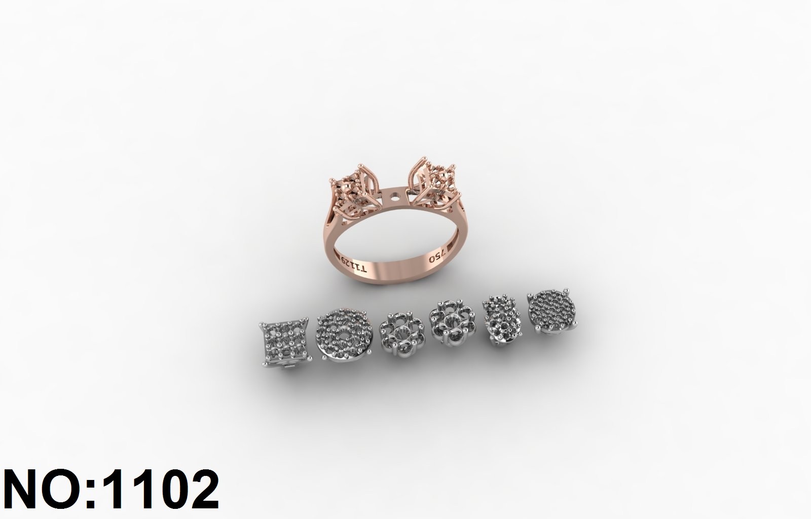 انگشتر زنانه کد 1102 - 1107