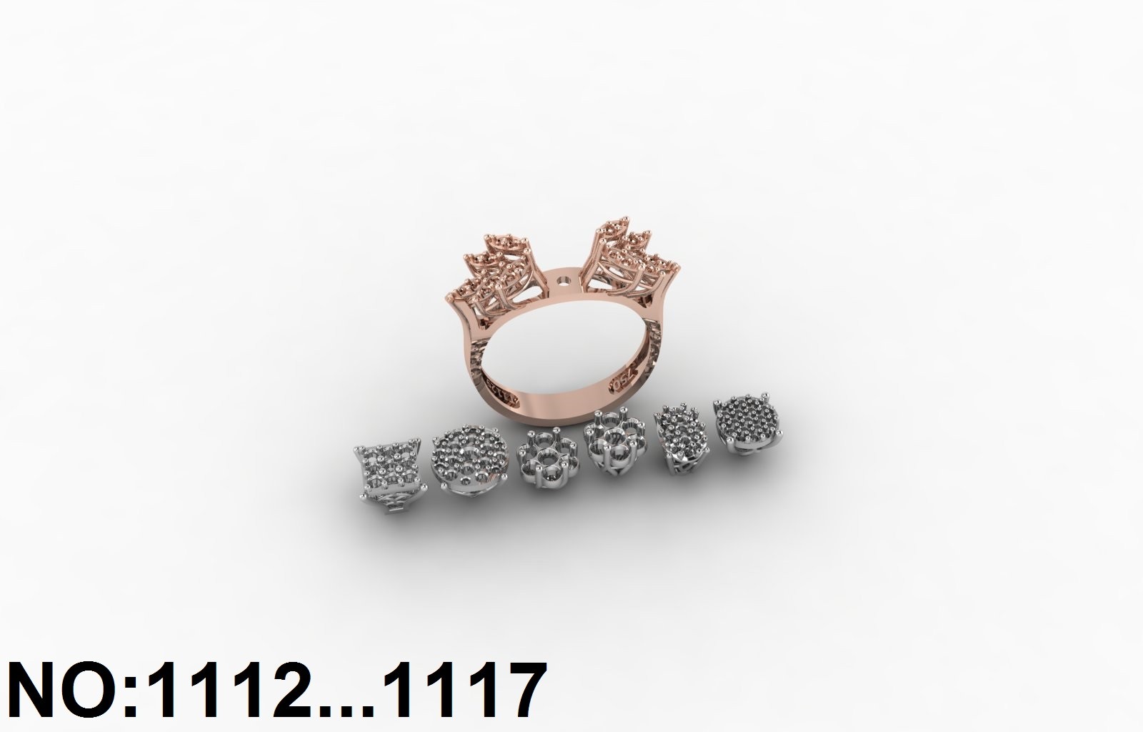 انگشتر زنانه کد 1112 - 1117