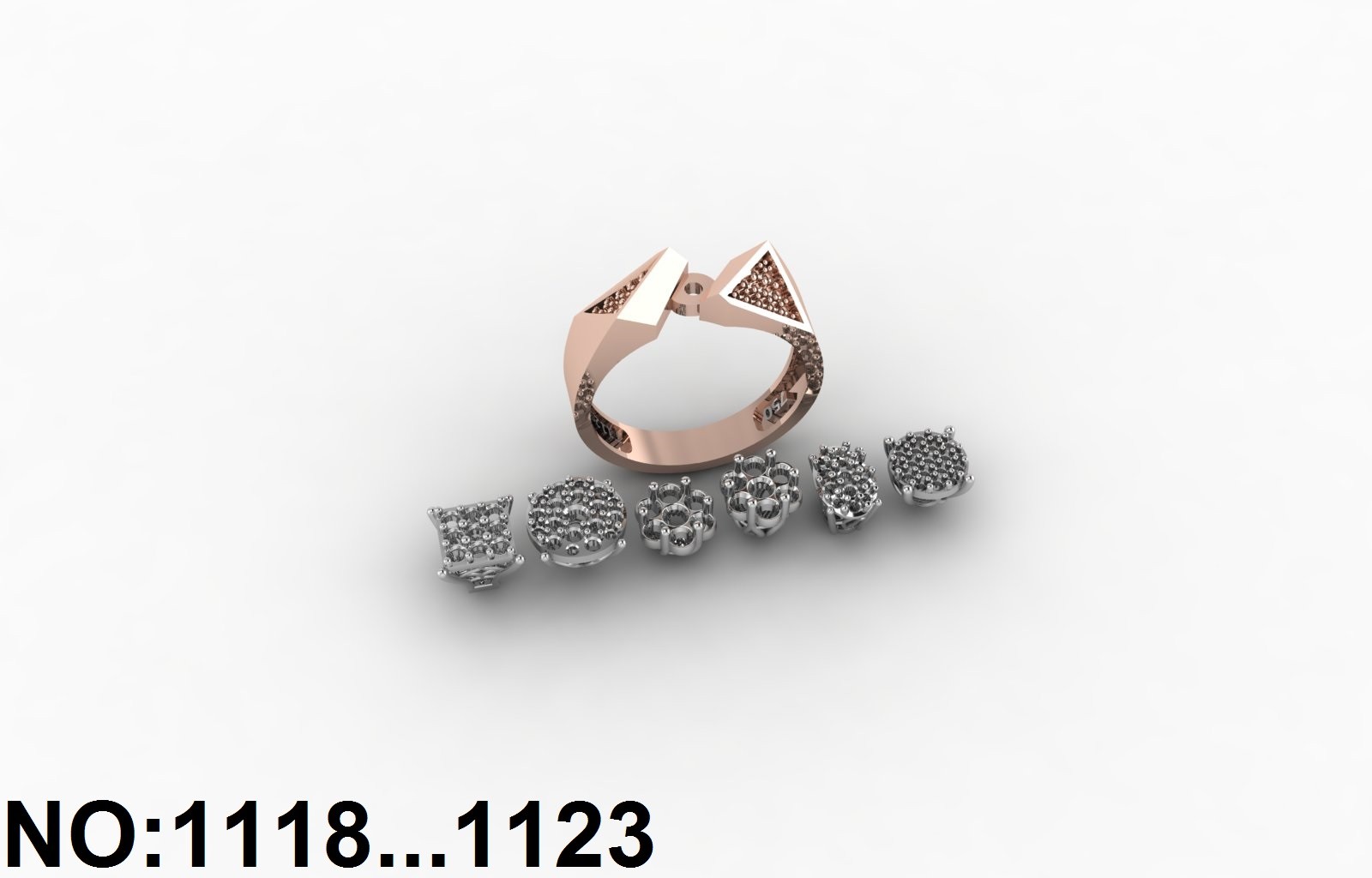 انگشتر زنانه کد 1118 - 1123