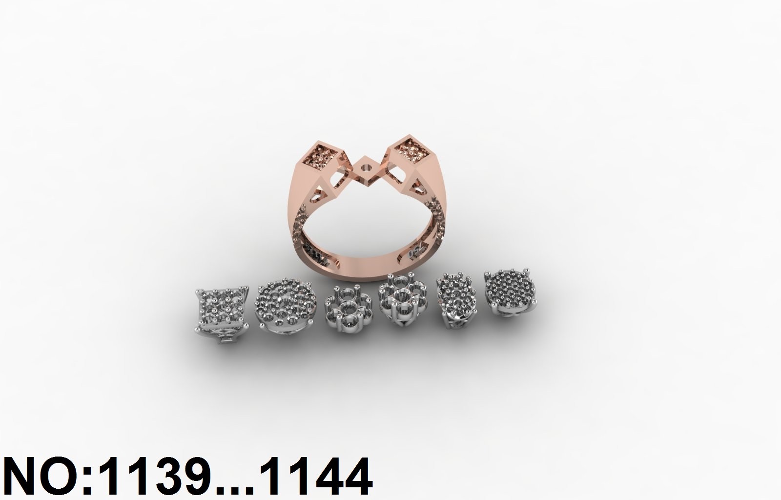 انگشتر زنانه کد 1139 - 1144