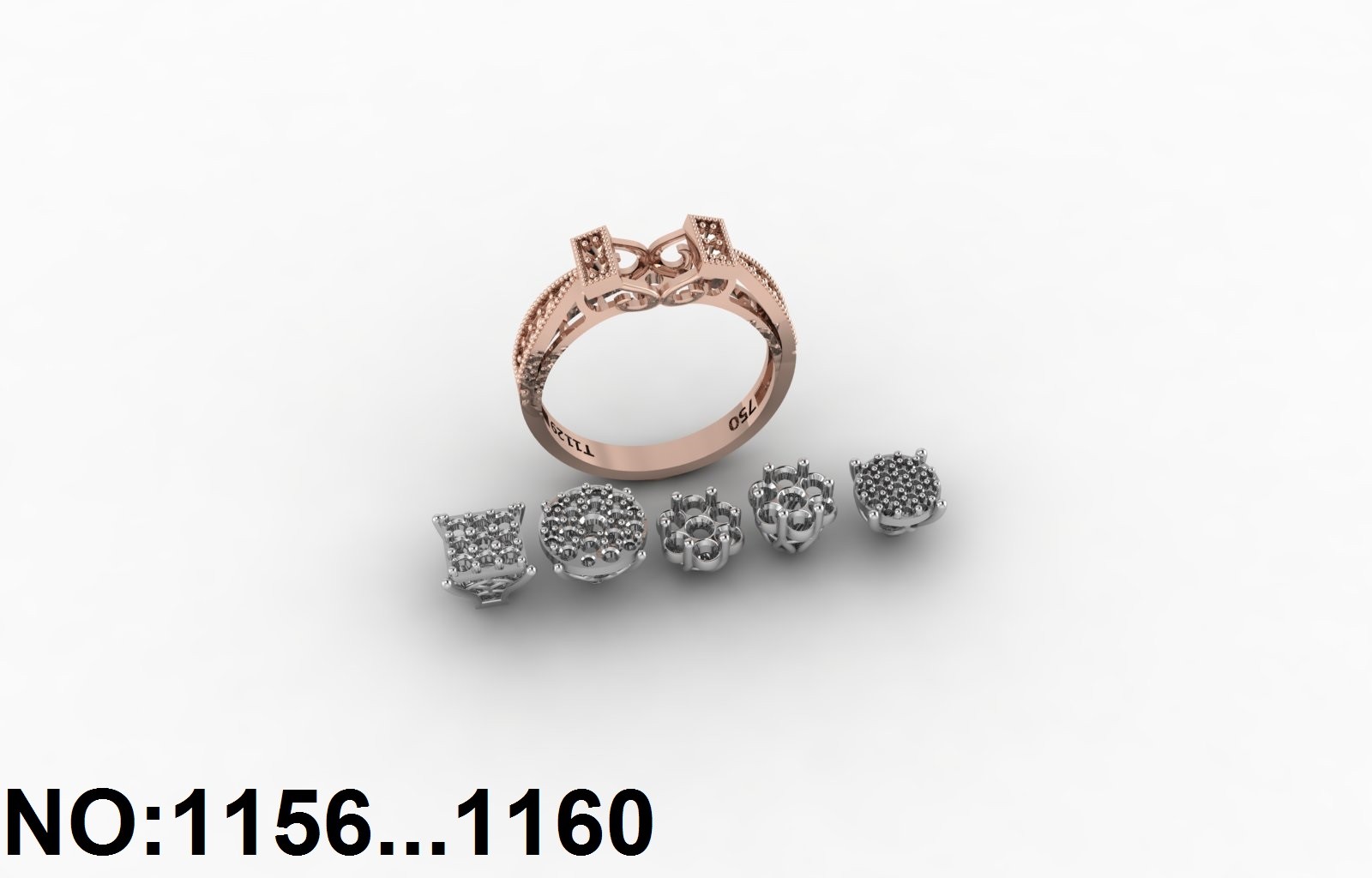 انگشتر زنانه کد 1156- 1160