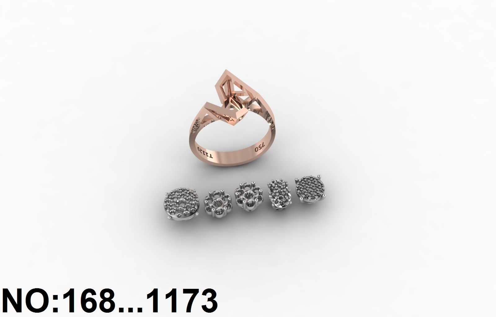 انگشتر زنانه کد 1168 - 1173