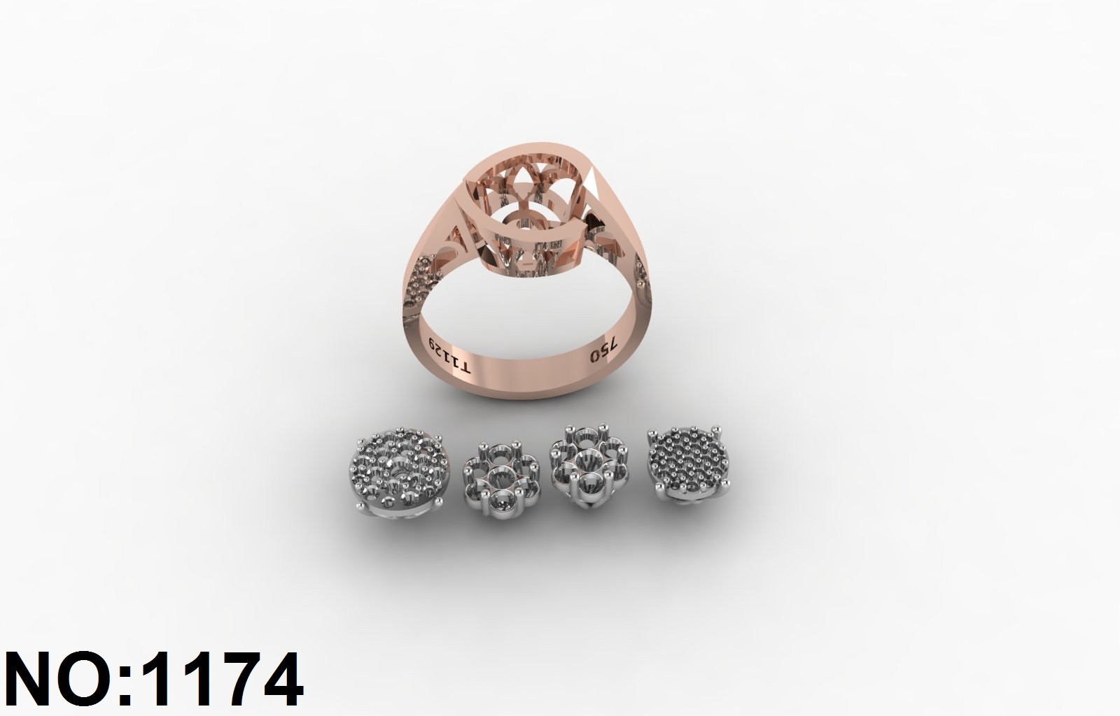 انگشتر زنانه کد 1174 - 1177