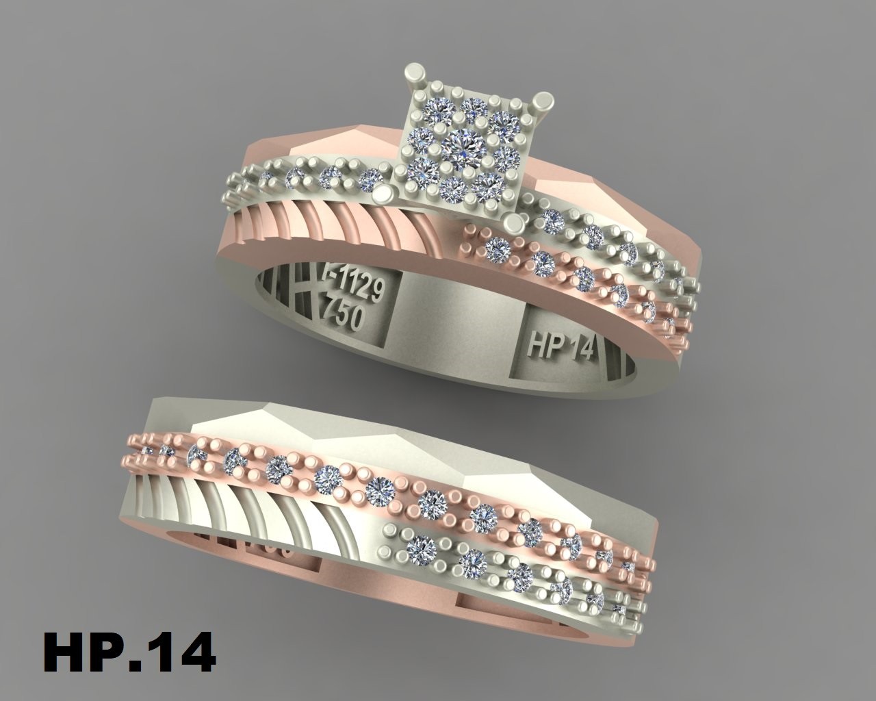 حلقه و  پشت حلقه کد NPHM.14