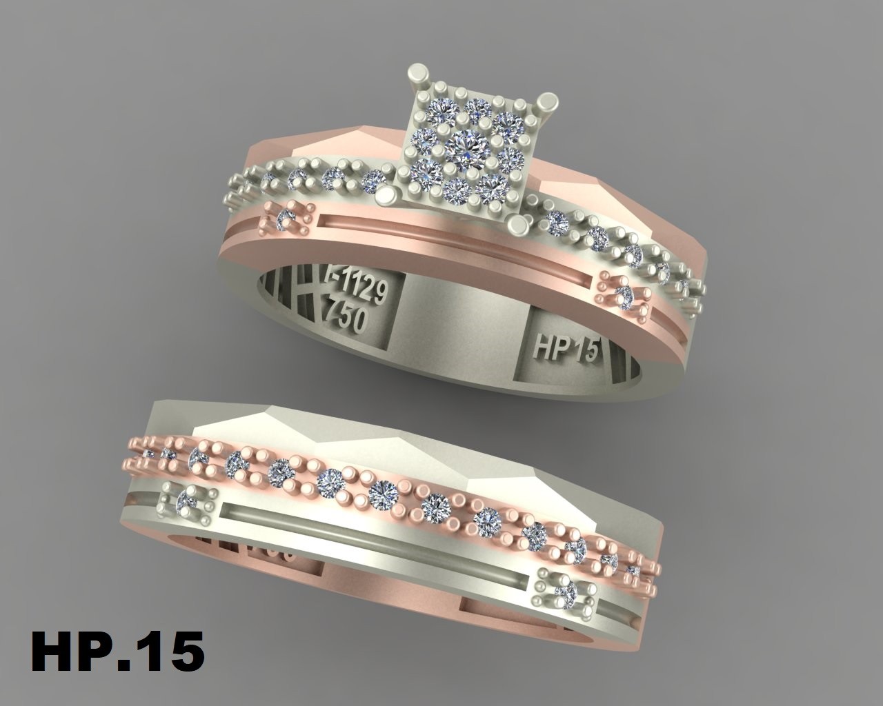 حلقه و  پشت حلقه کد NPHM.15