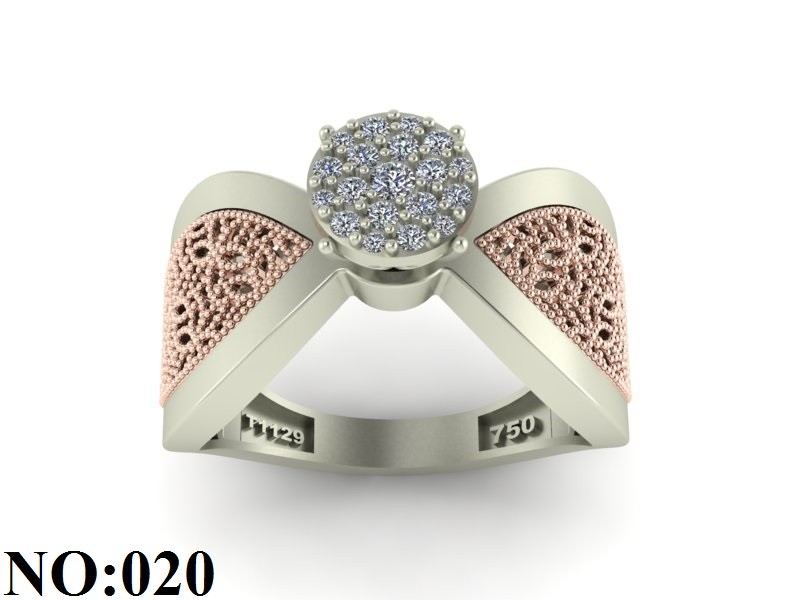 انگشتر زنانه کد :W.K.R : 020