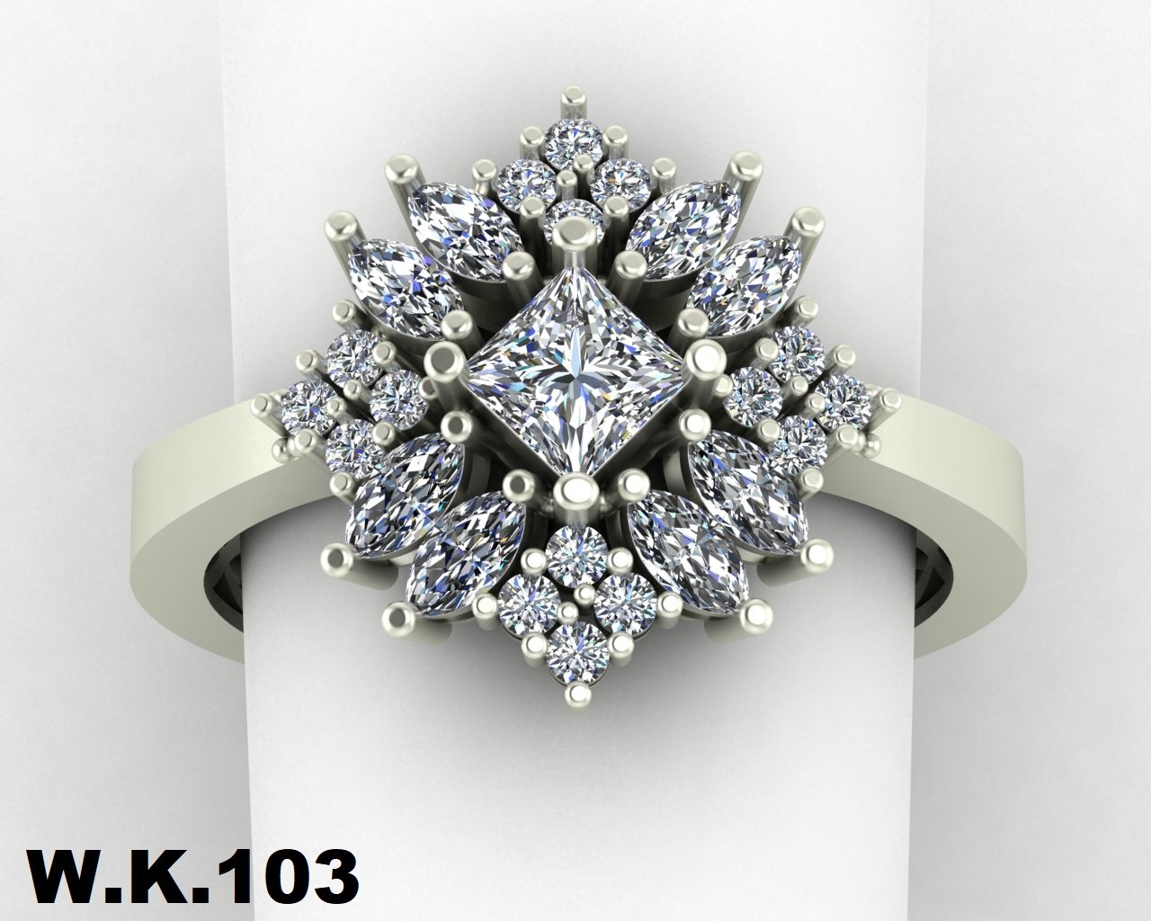 انگشتر زنانه کد :W.K.R103