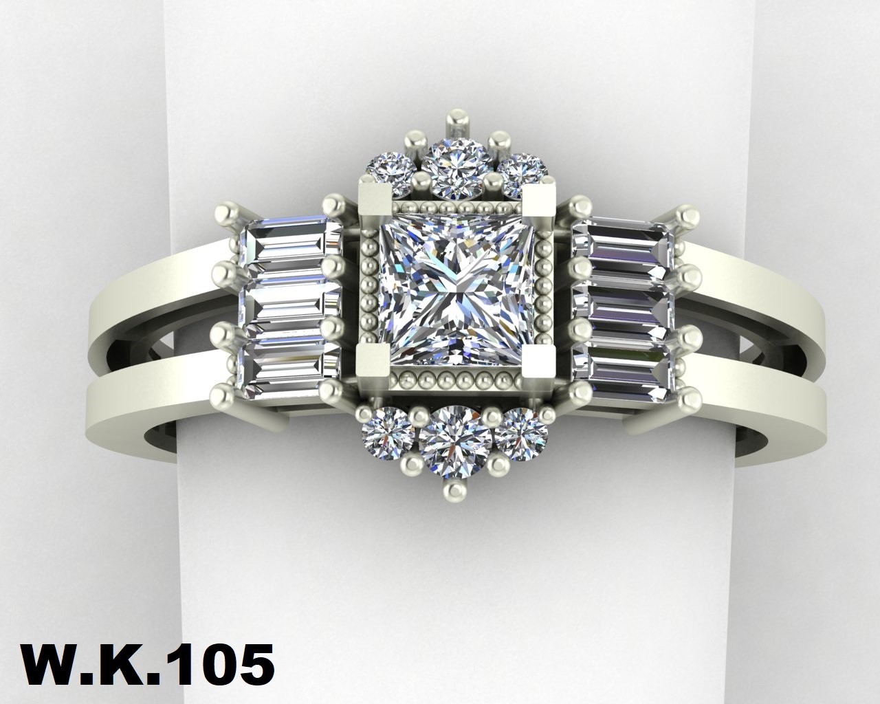 انگشتر زنانه کد :W.K.R 105