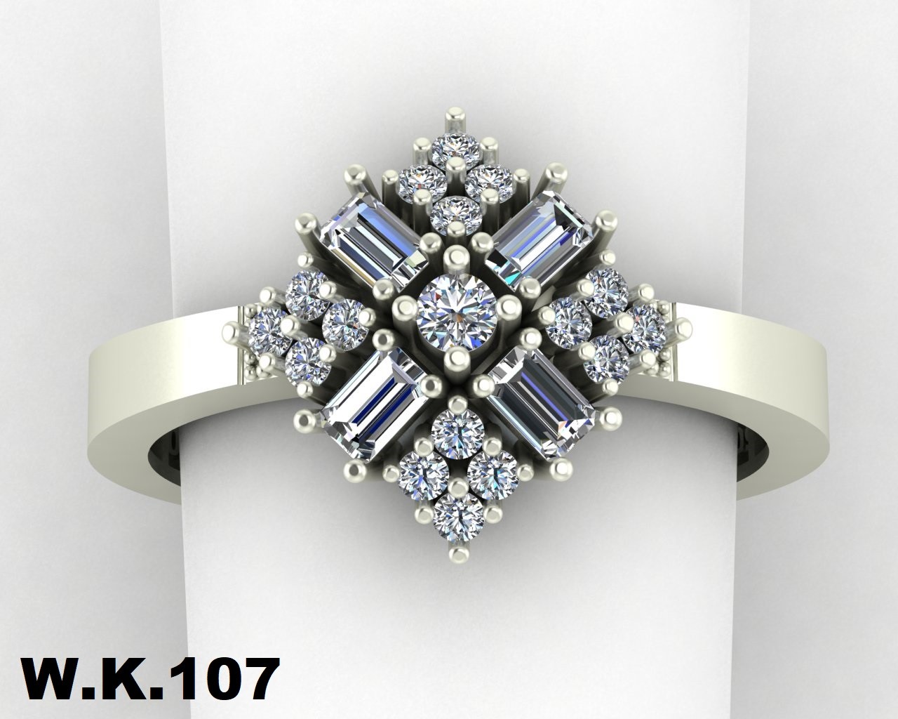 انگشتر زنانه کد :W.K.R 107