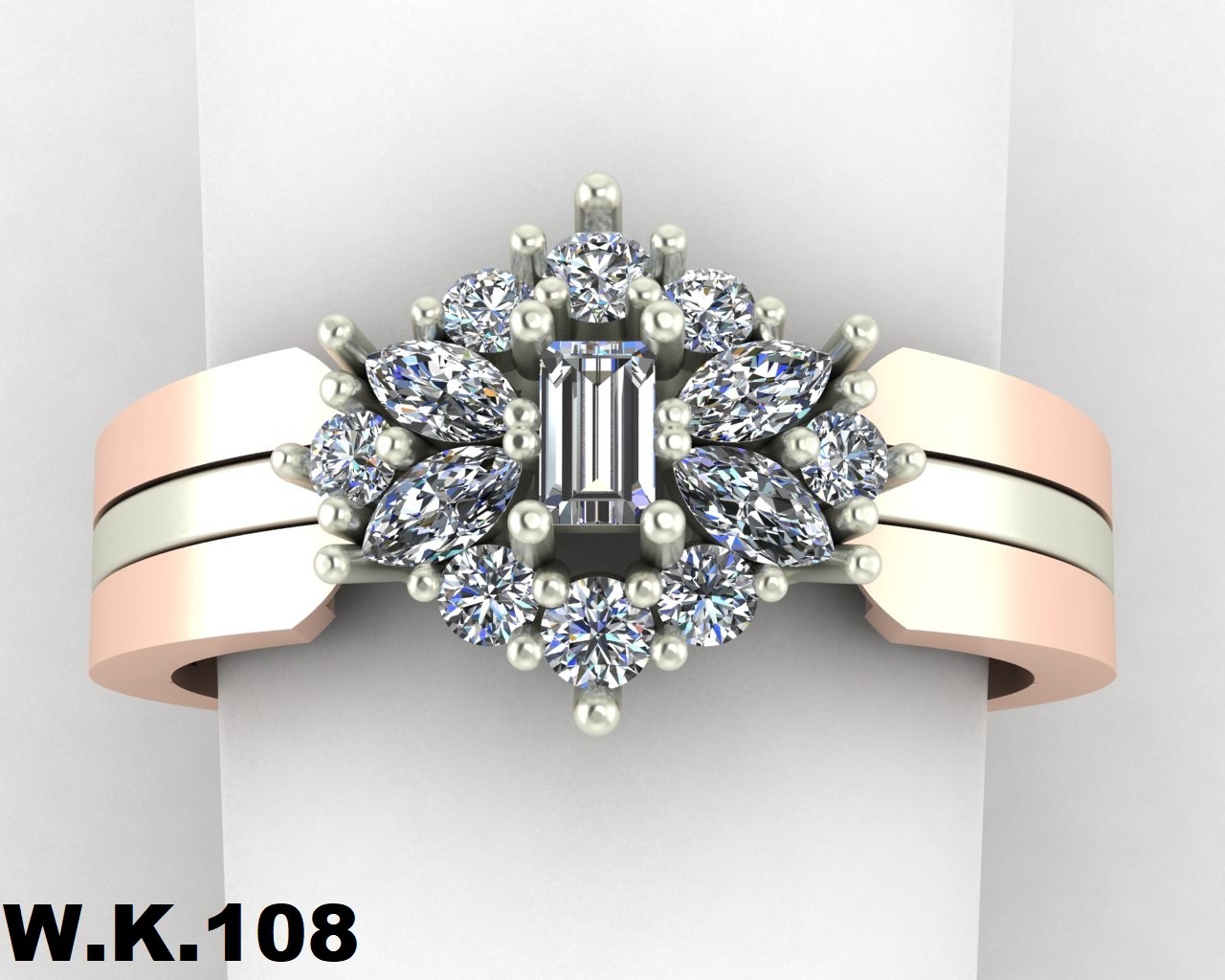 انگشتر زنانه کد :W.K.R 108