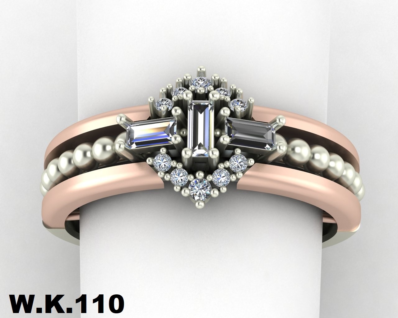 انگشتر زنانه کد :W.K.R 110