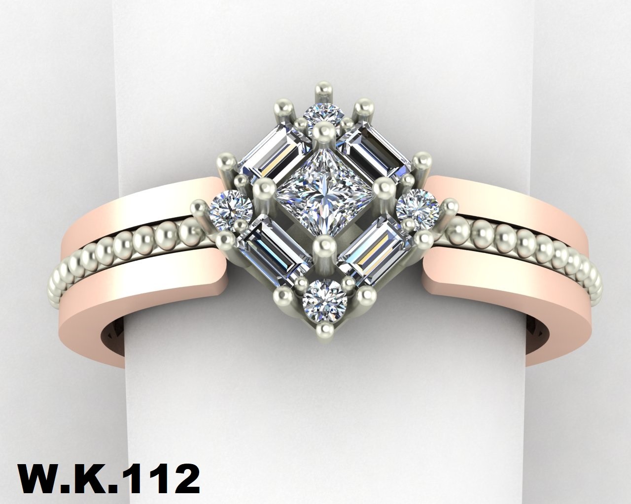 انگشتر زنانه کد :W.K.R 112