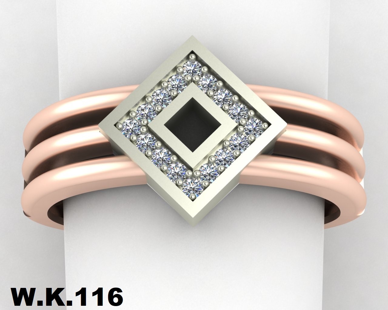 انگشتر زنانه کد :W.K.R 116