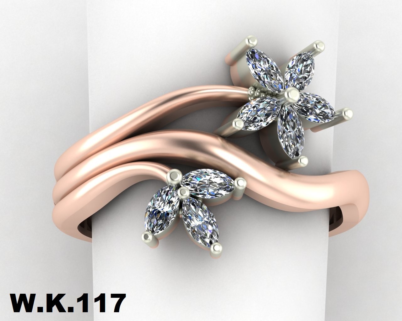 انگشتر زنانه کد :W.K.R 117