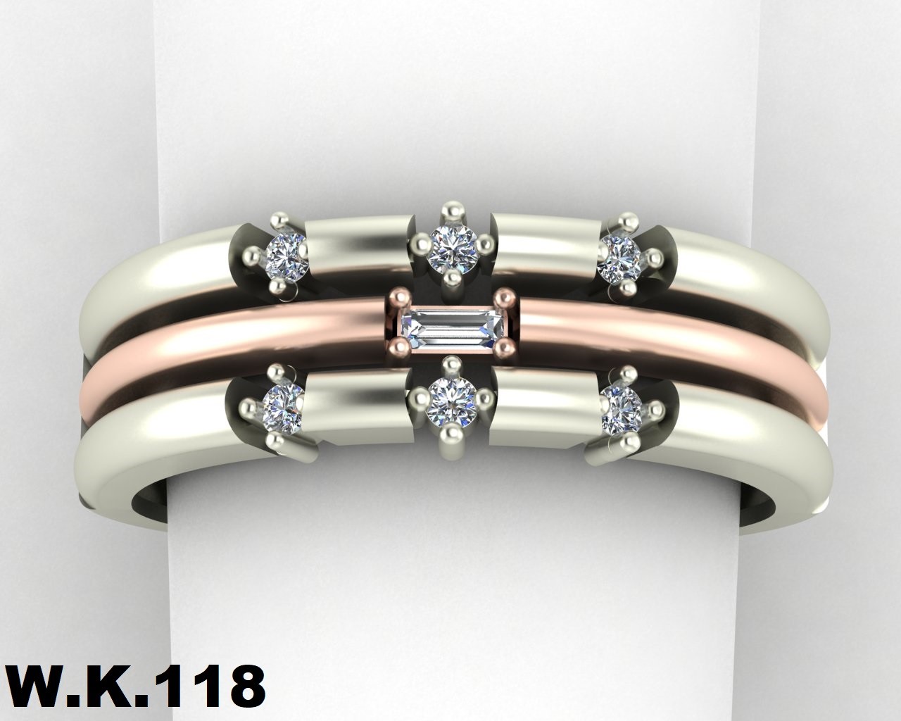 انگشتر زنانه کد :W.K.R118