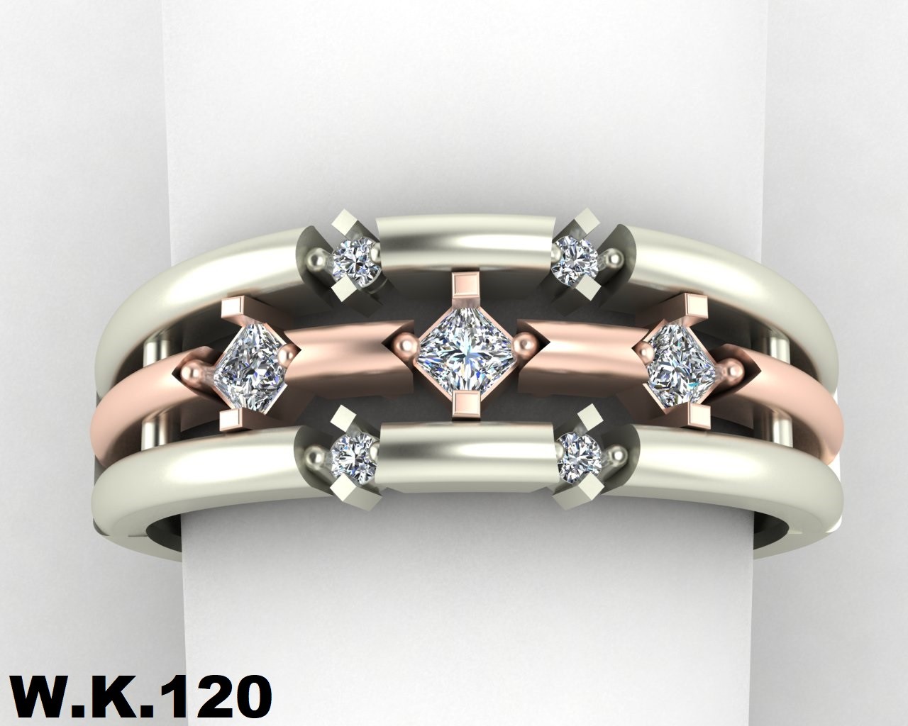 انگشتر زنانه کد :W.K.R 120