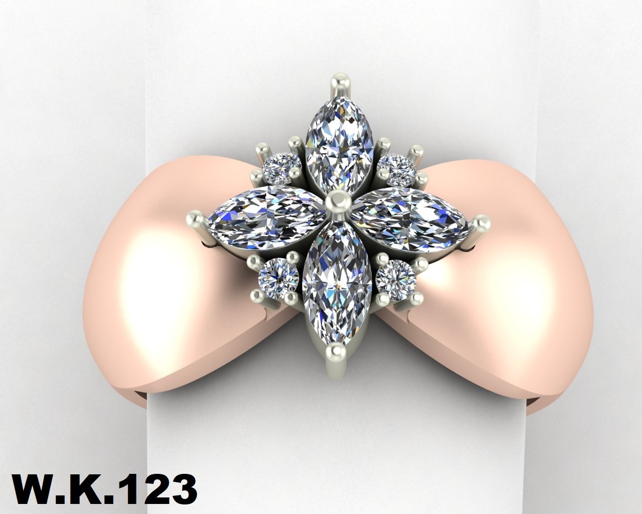 انگشتر زنانه کد :W.K.R 123