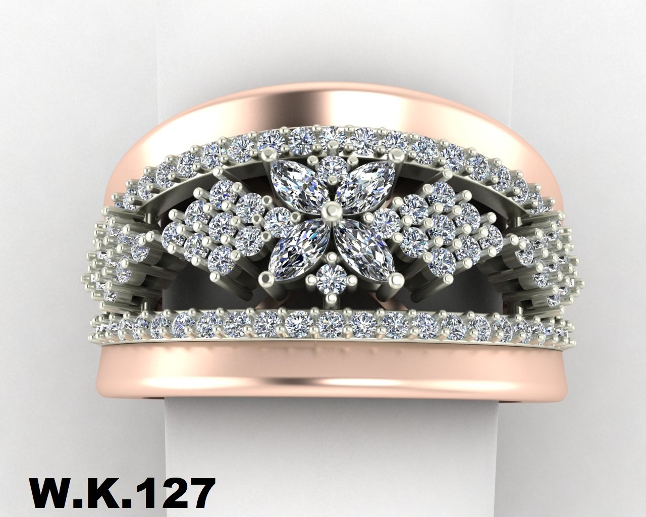 انگشتر زنانه کد :W.K.R 127