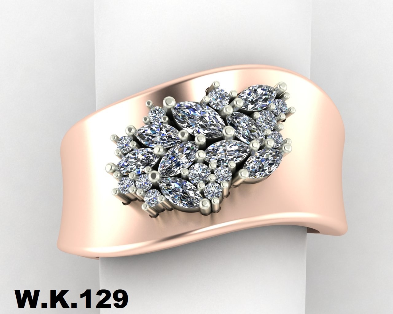 انگشتر زنانه کد :W.K.R129