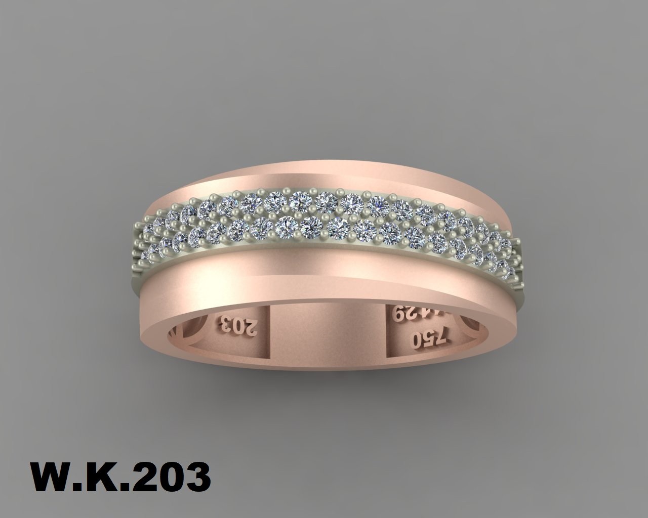 انگشتر زنانه کد :W.K.R 203