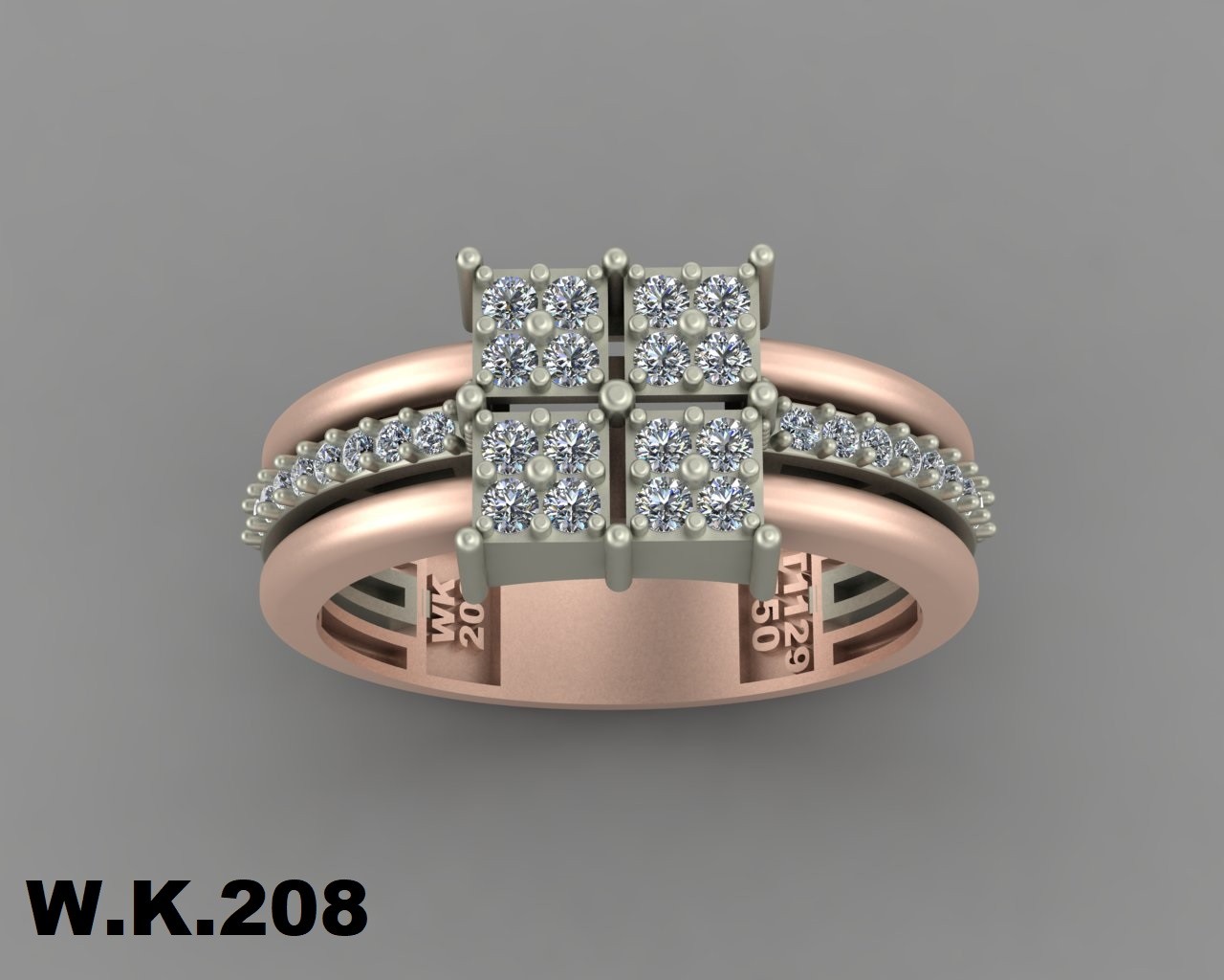 انگشتر زنانه کد :W.K.R 207