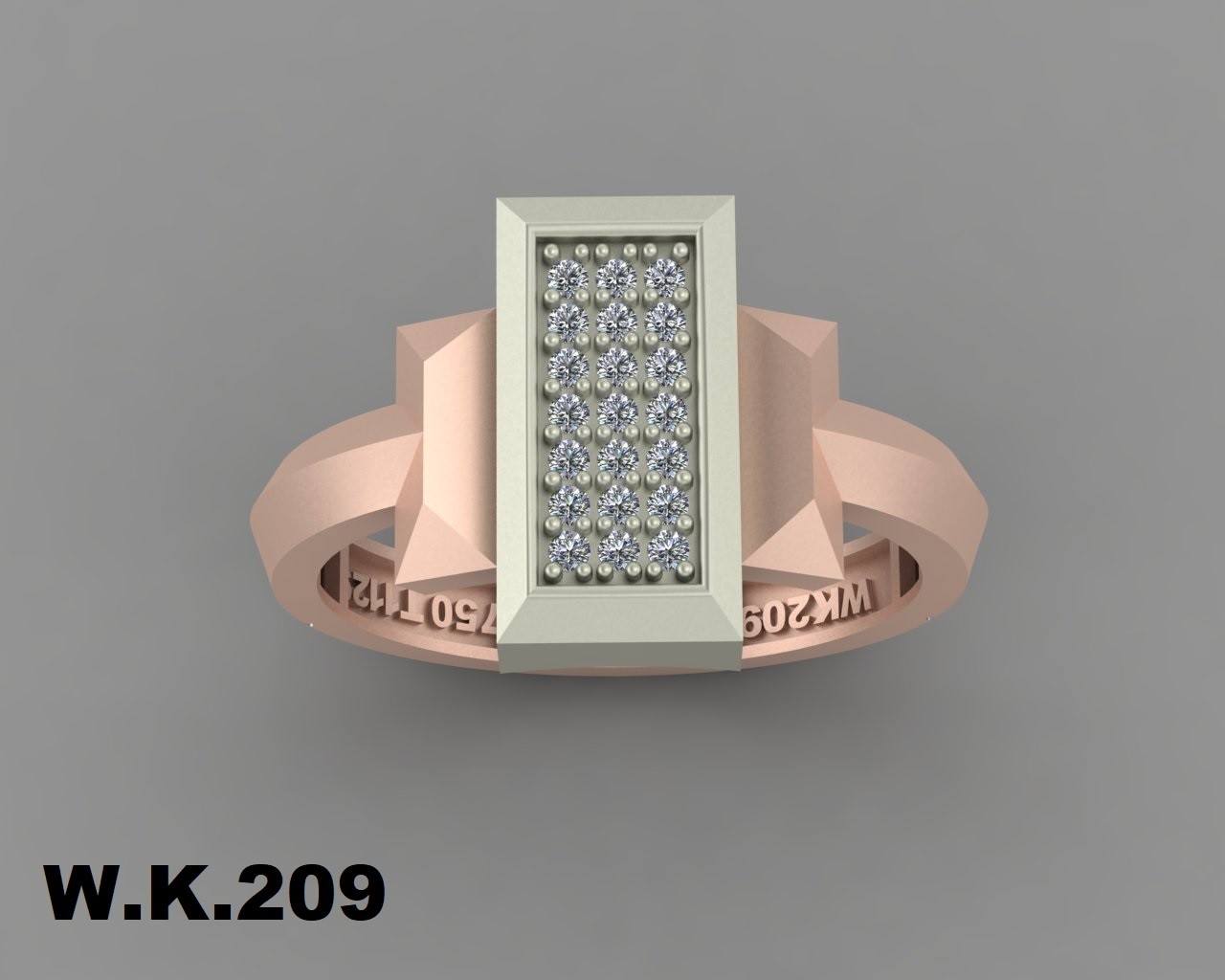 انگشتر زنانه کد :W.K.R209