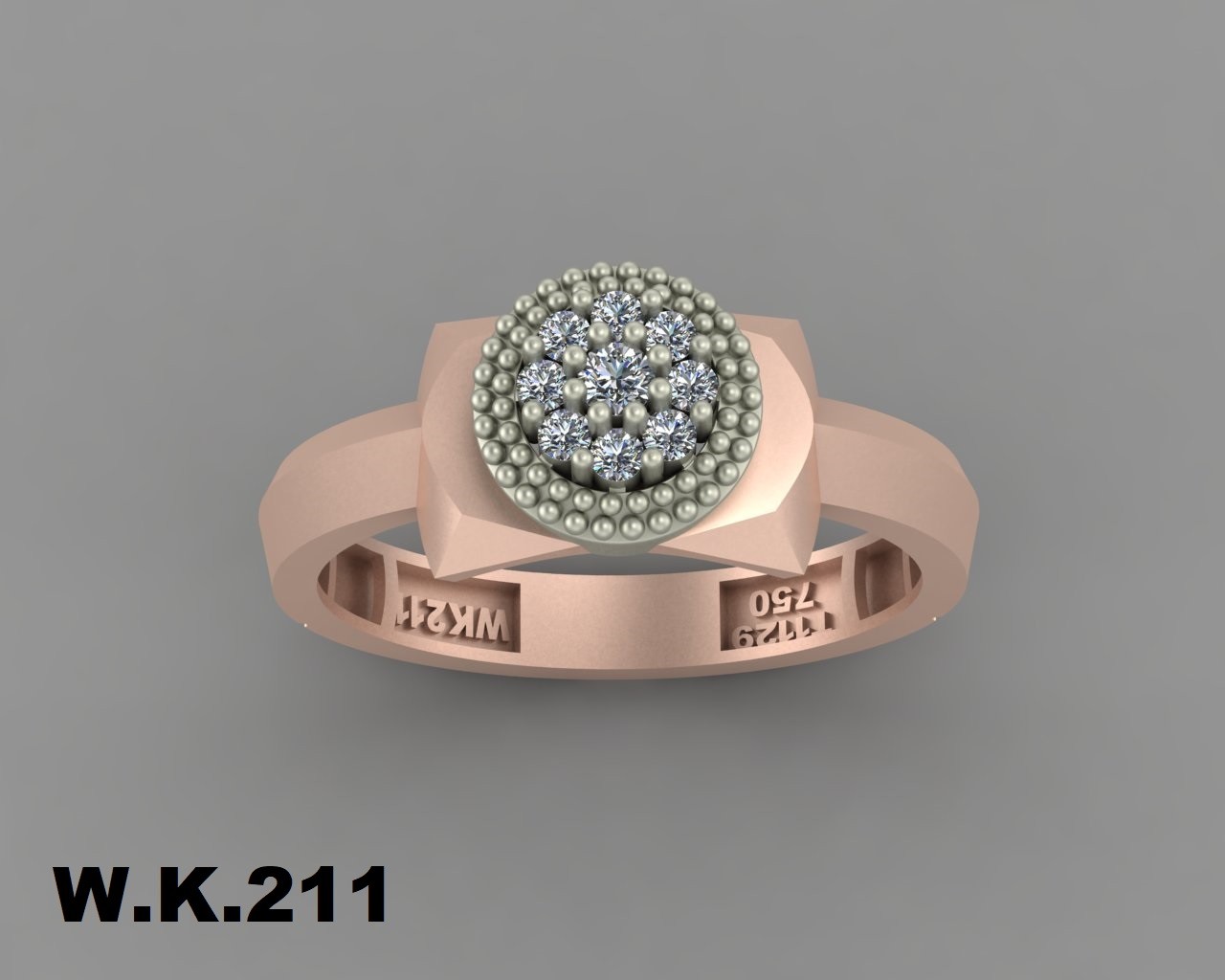 انگشتر زنانه کد :W.K.R211