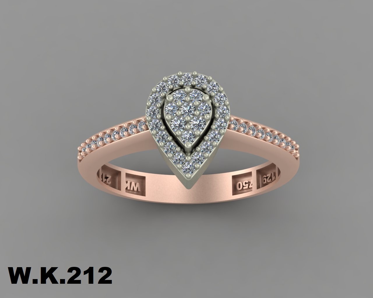 انگشتر زنانه کد :W.K.R212