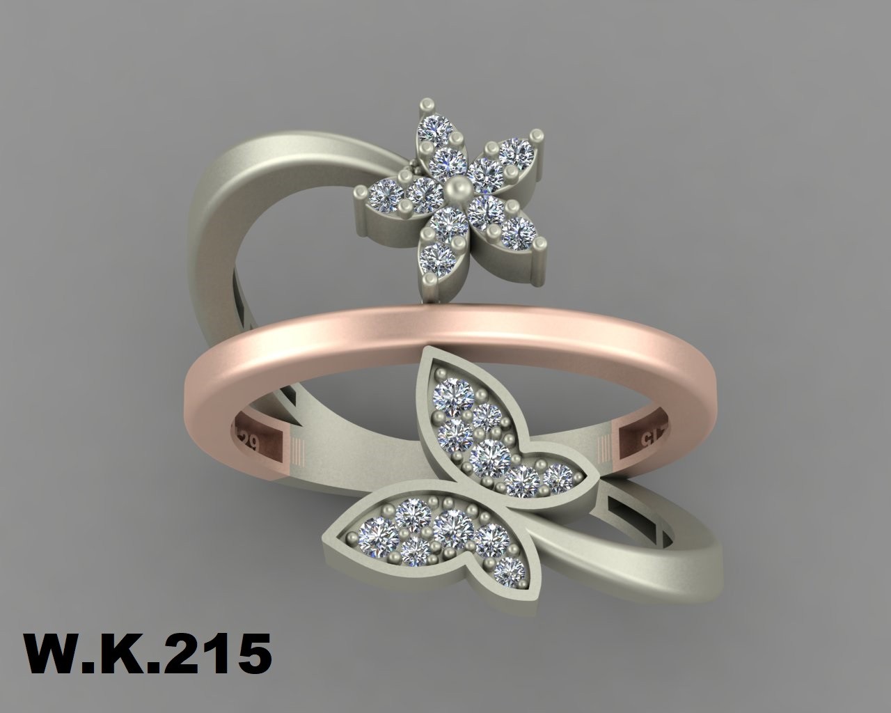 انگشتر زنانه کد :W.K.R 215