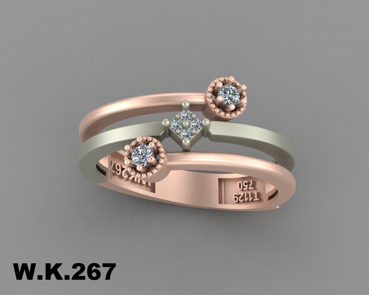 انگشتر زنانه کد :W.K.R  267