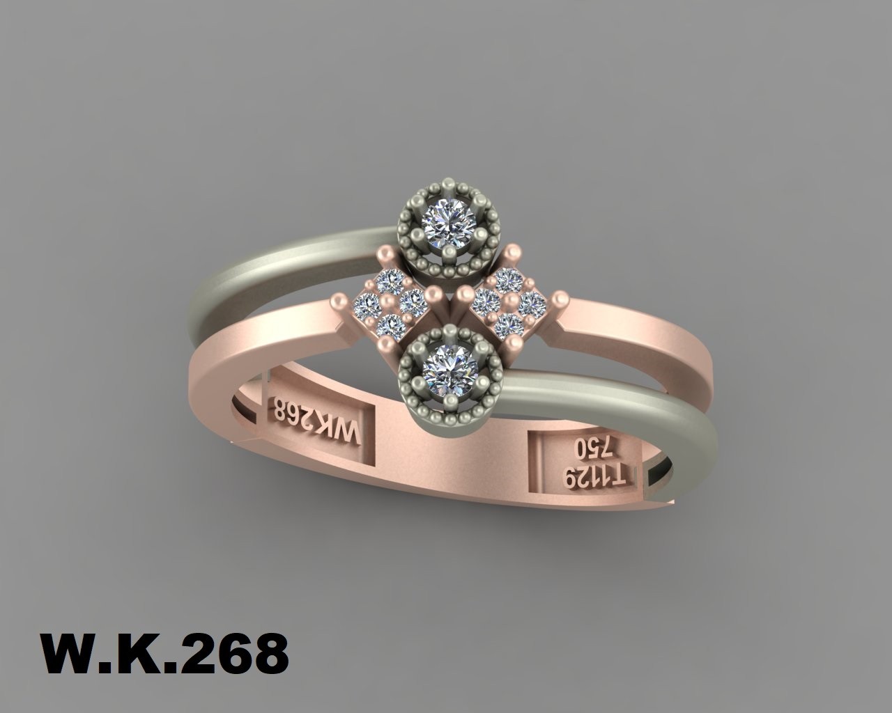 انگشتر زنانه کد :W.K.R  268