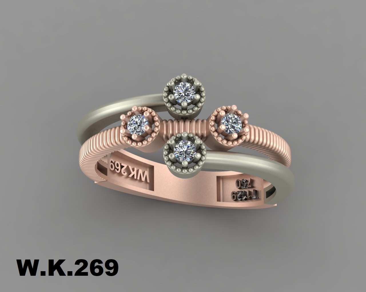 انگشتر زنانه کد :W.K.R  269