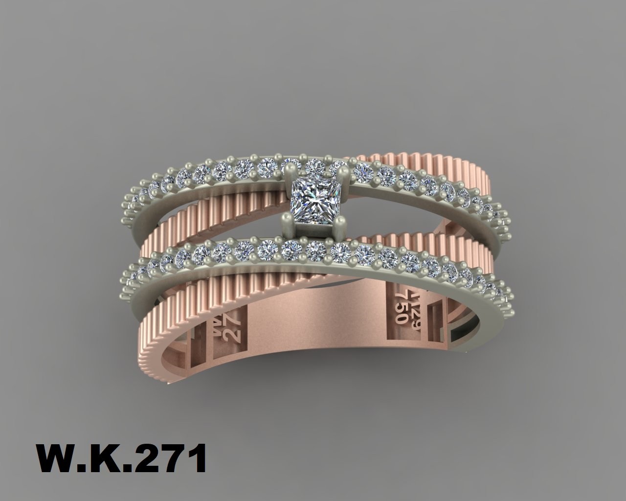 انگشتر زنانه کد :W.K.R  271