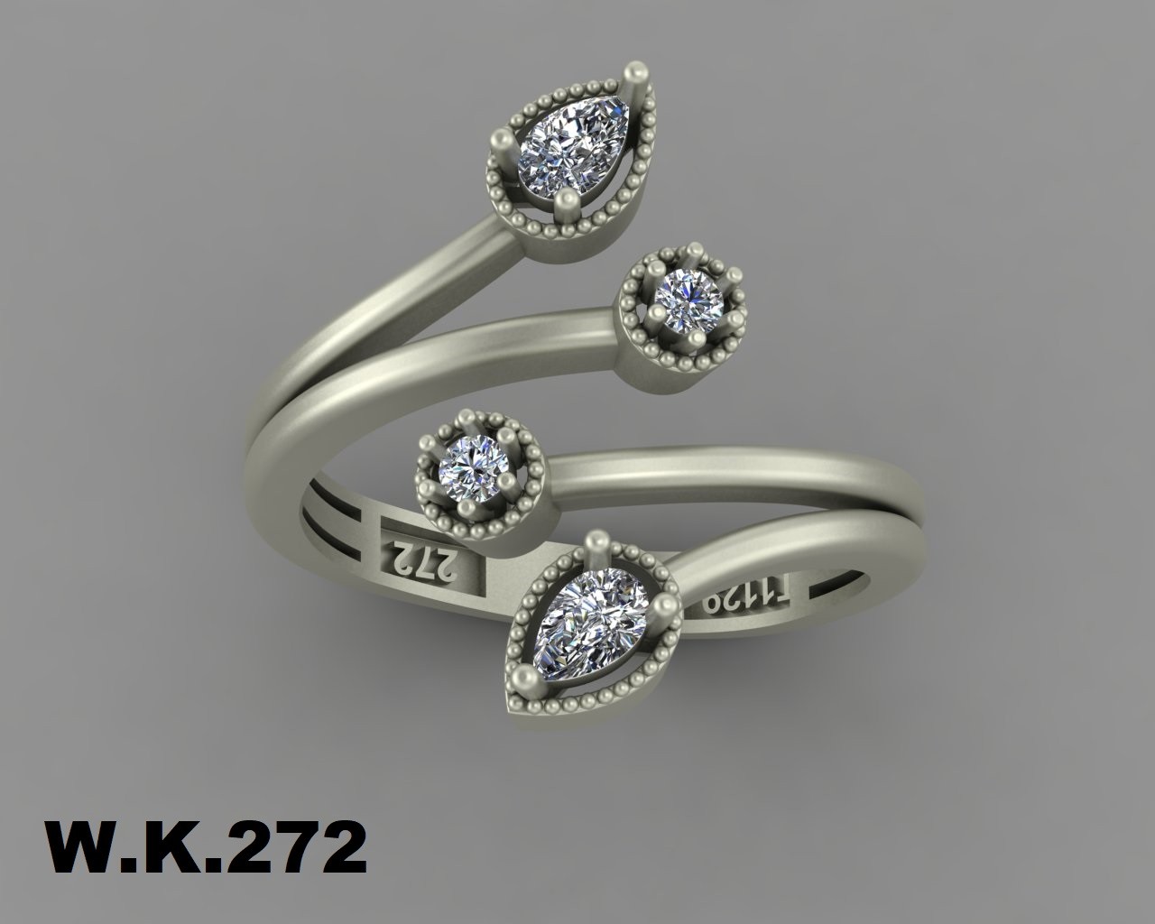 انگشتر زنانه کد :W.K.R  272