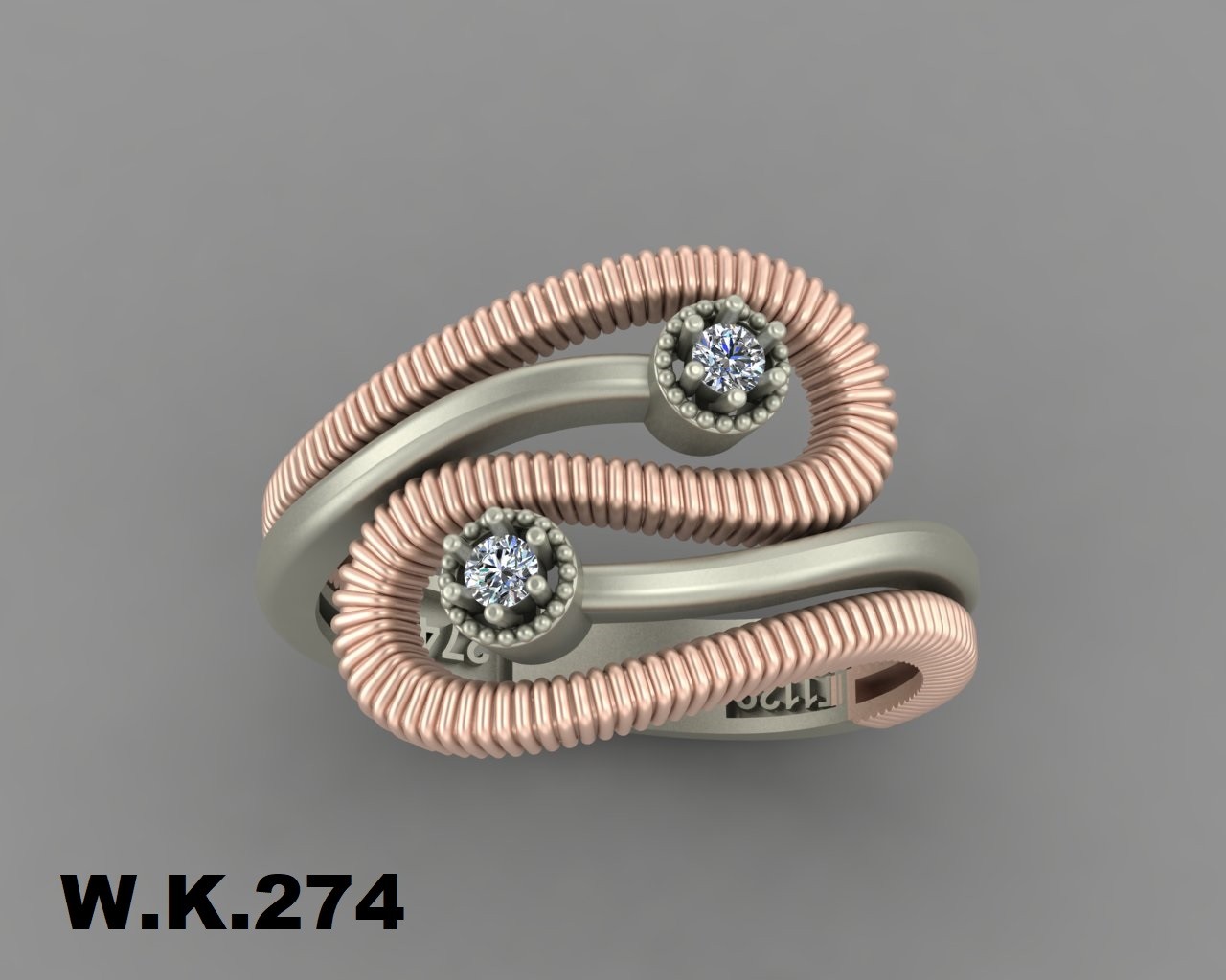 انگشتر زنانه کد :W.K.R  274