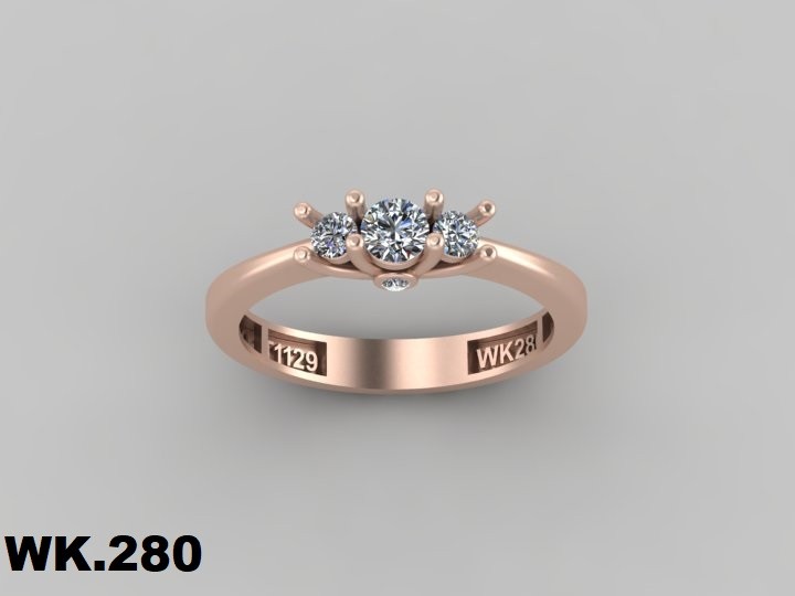 انگشتر زنانه کد :W.K.R  280