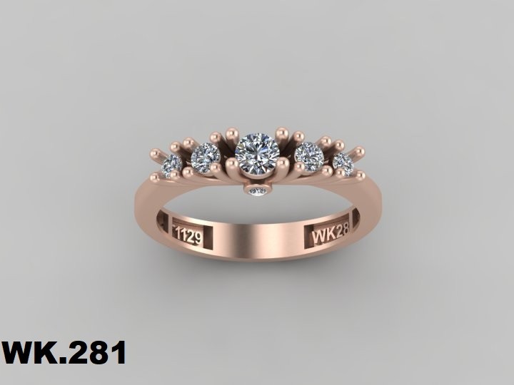 انگشتر زنانه کد :W.K.R  281