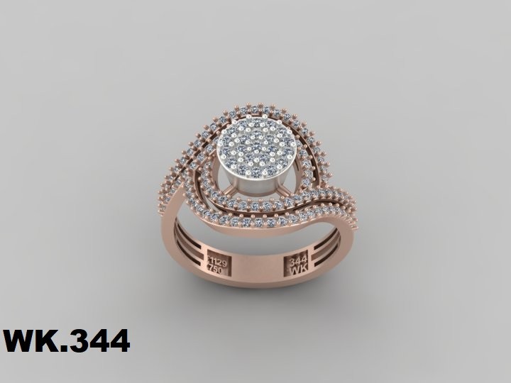 انگشتر زنانه کد :W.K.R  344