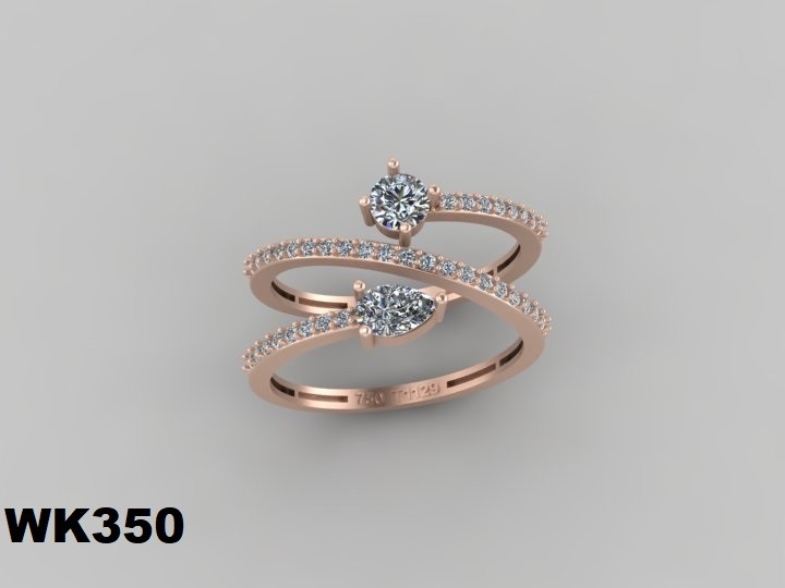 انگشتر زنانه کد :W.K.R  350