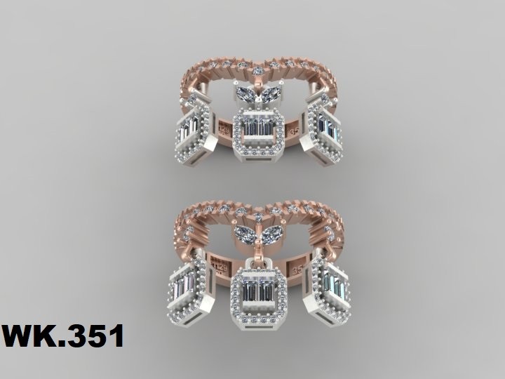 انگشتر زنانه کد :W.K.R  351