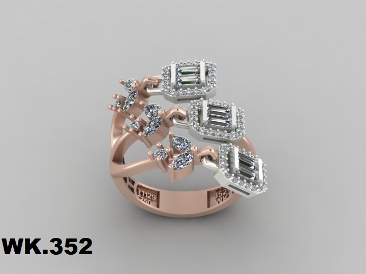 انگشتر زنانه کد :W.K.R  352